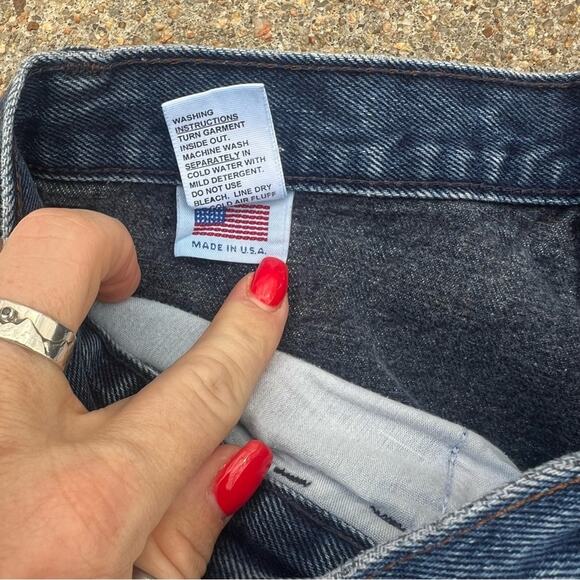 90s Cross J jeans high rise bareback western style with rivet detail down back - Picture 5 of 7